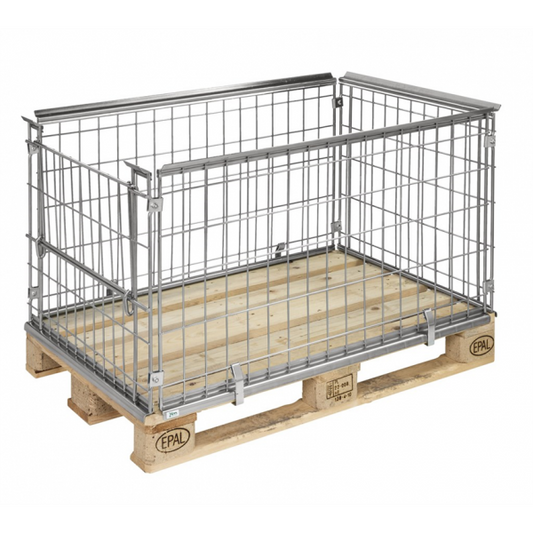 Palettenrahmen Höhe 0,64m Seitenklappe Palettenhandling - Palo24