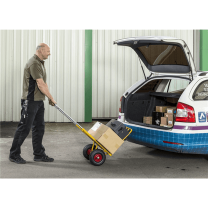Gepäckkarre Sackkarre Faltbar Gelb - Palo24