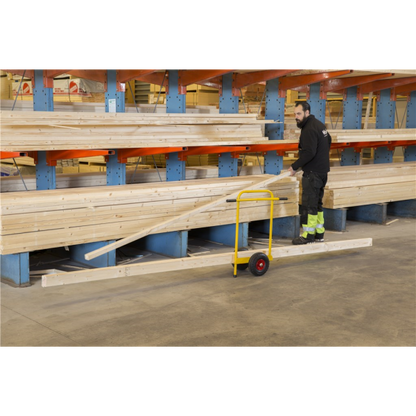 Scheibenwagen Plattenwagen Luftbereifung mit Griffen Abstellbock - Palo24