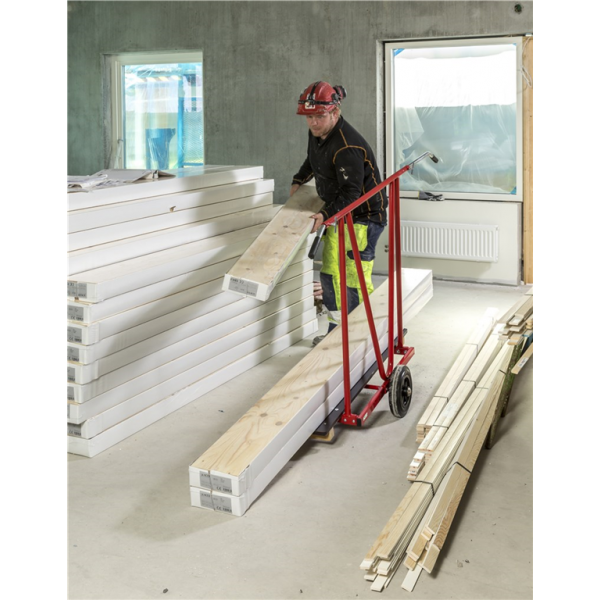 Scheibenwagen Plattenwagen Gummiräder mit abnehmbaren Griffen - Palo24