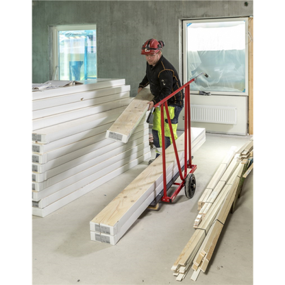 Scheibenwagen Plattenwagen Gummiräder mit abnehmbaren Griffen - Palo24