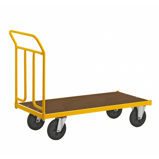 Plattformwagen MDF Platte Gelb Lager Transport Pakete - Palo24