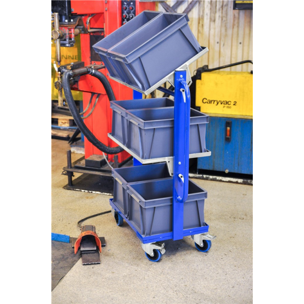 Kleiner flexibler Tablett- und Kistenwagen viele Nutzungsmöglichkeiten Euroboxen - Palo24