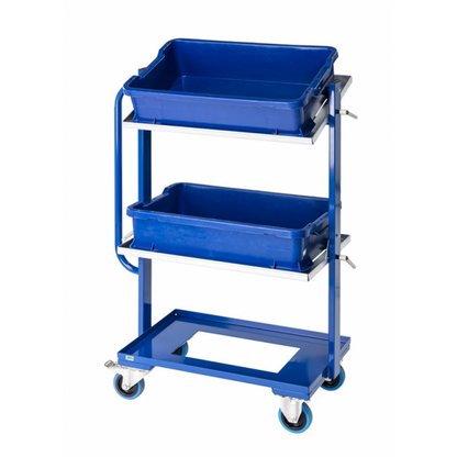 Kleiner flexibler Tablett- und Kistenwagen viele Nutzungsmöglichkeiten Euroboxen - Palo24