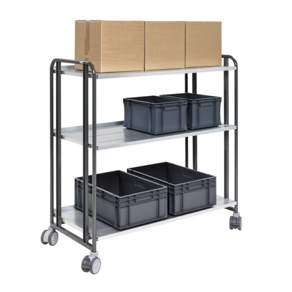 Kommissionierwagen Serie 168 Grösse L mit Bremse - Palo24