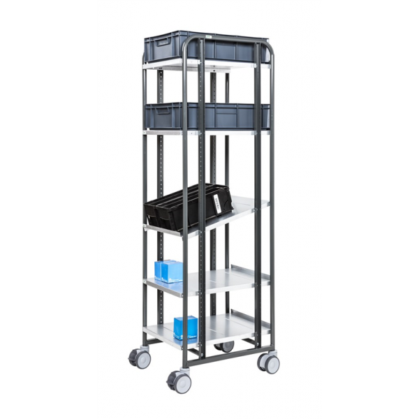 Kommissionierwagen Serie 168 Grösse S Hoch mit Bremse - Palo24