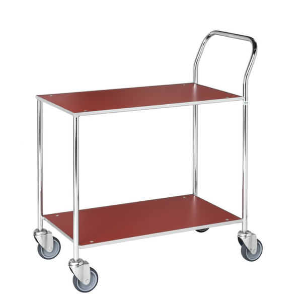 Voll verschweißter und robuster Transportwagen mit 2 Böden Kleiner Tischwagen - Palo24