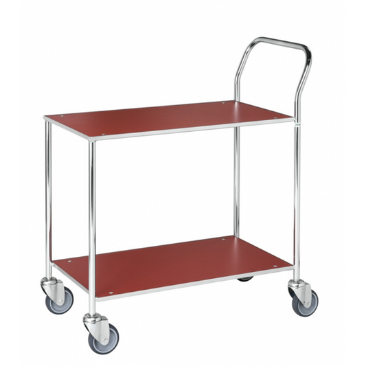 Voll verschweißter und robuster Transportwagen mit 2 Böden Kleiner Tischwagen - Palo24