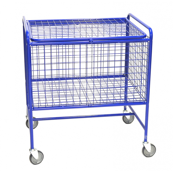 Pulverlackierter Gitterwagen mit Deckel - Palo24