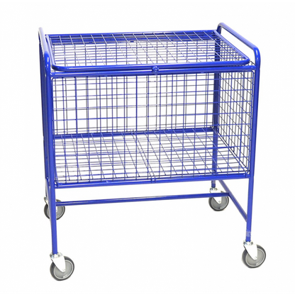 Pulverlackierter Gitterwagen mit Deckel - Palo24