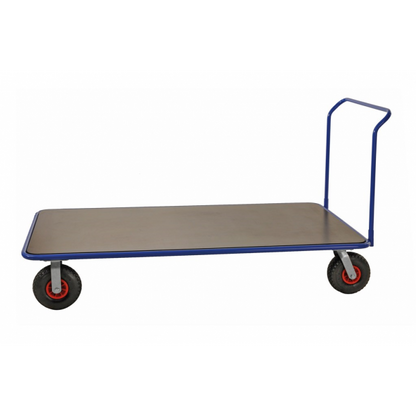 Extra großer Plattformwagen Blau MDF Platte - Palo24