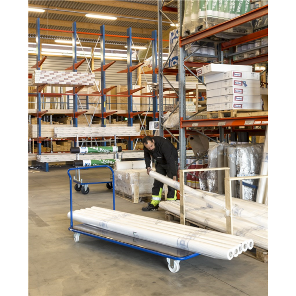 Extra großer Plattformwagen Blau - Palo24