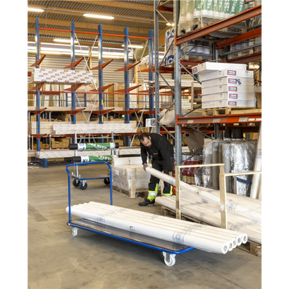 Extra großer Plattformwagen Blau - Palo24