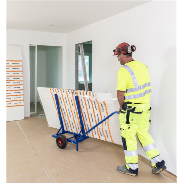 Scheibenwagen Plattenwagen Türtransport Lufträder mit Griff Abstellbock - Palo24