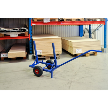 Scheibenwagen Plattenwagen Türtransport Lufträder mit Griff Abstellbock - Palo24