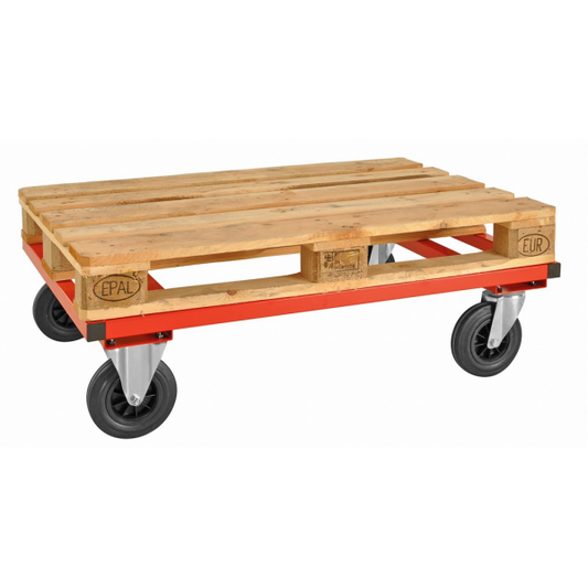 Palettenwagen Rot mit Bremse - Palo24