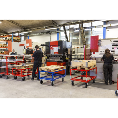 Paletten-Fahrgestell Palettenwagen Traglast: 800 kg - blau - Palo24
