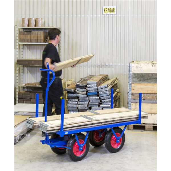 SCHWERLASTWAGEN  Pulverlackiert mit Sperrholzboden Vollverschweißter Rohrrahmen - Palo24