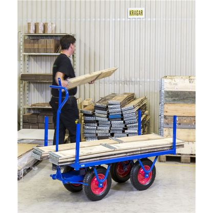 SCHWERLASTWAGEN  Pulverlackiert mit Sperrholzboden Vollverschweißter Rohrrahmen - Palo24