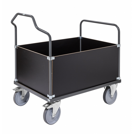 Kofferwagen MDF Platte mit Bremse Markierungsfreie Rollen - Palo24