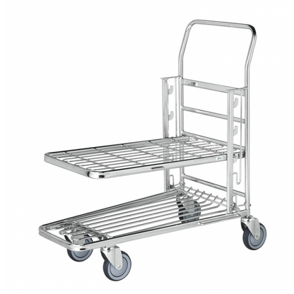 Stapelbarer Einkaufwagen mit Bremse - Palo24