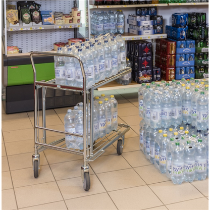 Stapelbarer Einkaufwagen mit Bremse - Palo24