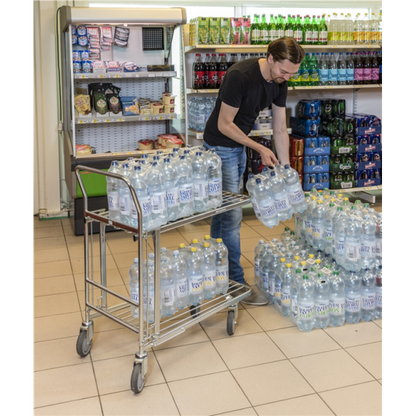 Stapelbarer Einkaufwagen mit Bremse - Palo24