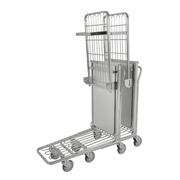 Stapelbarer Einkaufswagen mit selbstständig höhenverstellbaren Boden - Palo24
