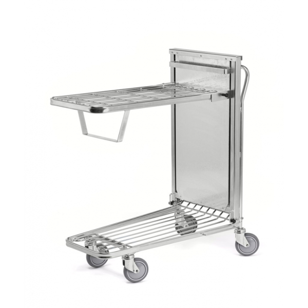 Stapelbarer Einkaufswagen mit selbstständig höhenverstellbaren Boden - Palo24