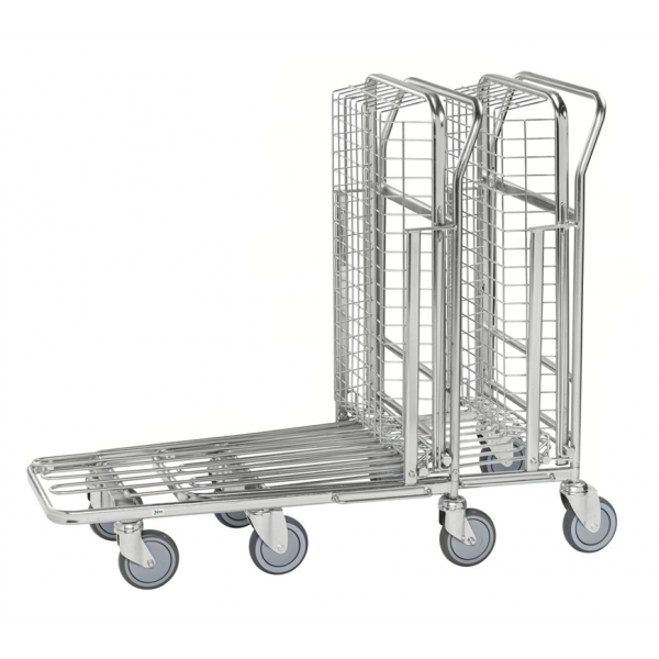 Einkaufswagen Lagerwagen mit Gitterkorb mit Bremse - Palo24