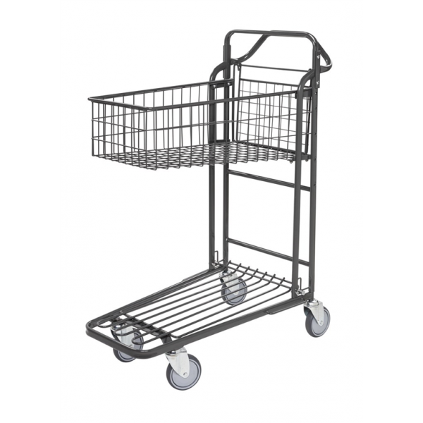 Einkaufswagen Ergonomischer Griff 2 Böden - Palo24