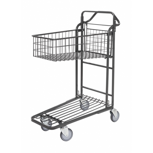 Einkaufswagen Ergonomischer Griff 2 Böden - Palo24