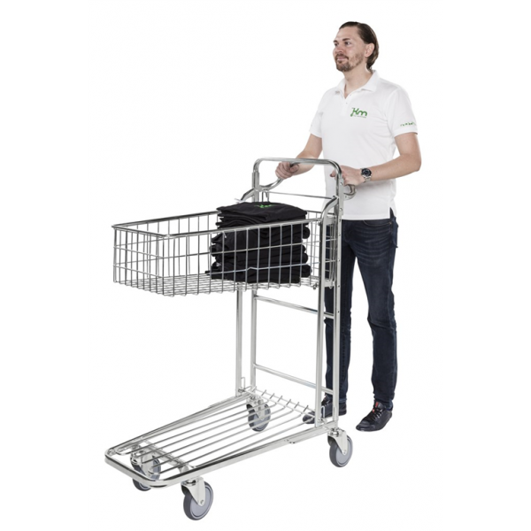 Einkaufswagen Ergonomischer Griff zwei Böden - Palo24