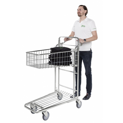 Einkaufswagen Ergonomischer Griff zwei Böden - Palo24