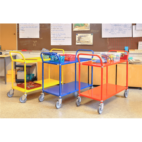 Etagenwagen bis 250kg belastbar 4 Lenkrollen 2 davon mit Bremse - Palo24