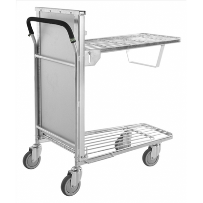 Stapelbarer Einkaufswagen mit selbstständig höhenverstellbaren Boden - Palo24