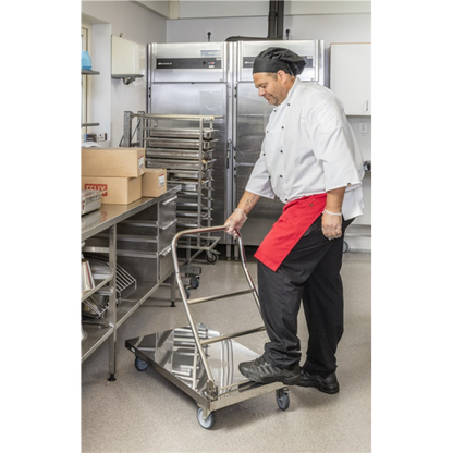 Edelstahl Plattformwagen mit höhenverstellbarem Griff, Klasse C2 Edelstahl 18/0 - Palo24