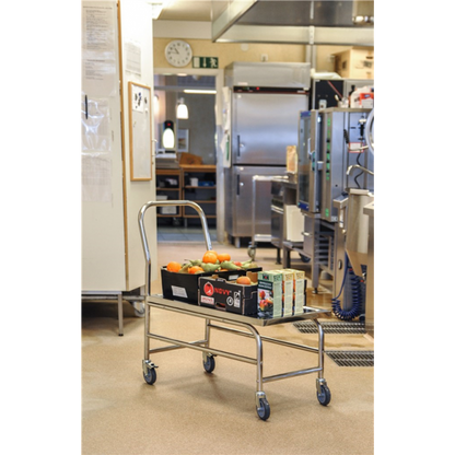 Stabiler Edelstahl Plattformwagen, Klasse C2 Edelstahl 18/0 - Palo24