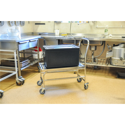 Stabiler Edelstahl Plattformwagen, Klasse C2 Edelstahl 18/0 - Palo24