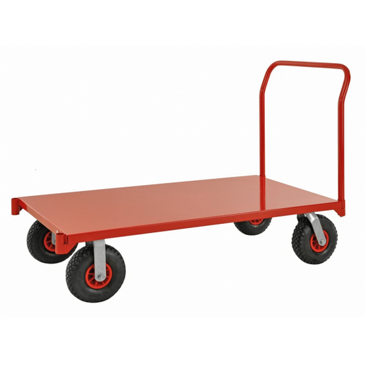 Extra großer Plattformwagen Schwerlast Rot - Palo24
