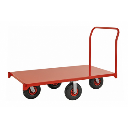 Extra großer Plattformwagen Schwerlast Rot - Palo24