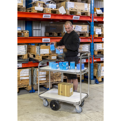 Kommissionierwagen mit 2 Böden E-Commerce Grösse L - Palo24