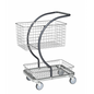 C-Line Einkaufswagen Korb verchromt Rahmen grau lackiert - Palo24