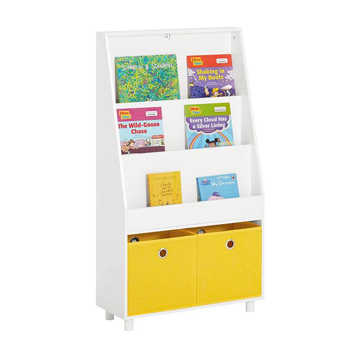 Kinderregal mit Boxen | Bücherregal | Spielzeugregal | Weiss KMB69-W - Palo24