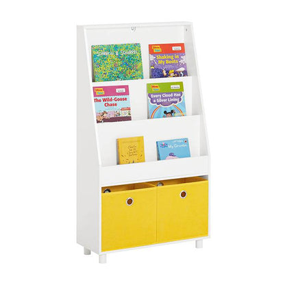 Kinderregal mit Boxen | Bücherregal | Spielzeugregal | Weiss KMB69-W - Palo24