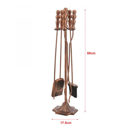 Couverts de cheminée Dovre set de cheminée 5 pièces bronze