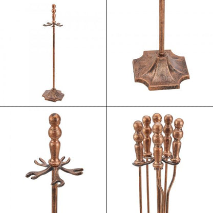 Couverts de cheminée Dovre set de cheminée 5 pièces bronze