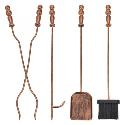 Couverts de cheminée Dovre set de cheminée 5 pièces bronze