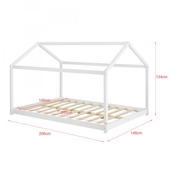 Kinderbett Cerro 140x200 cm Weiss