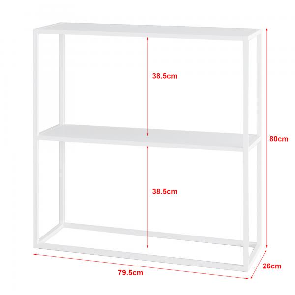 Table console Strömstad 80x79,5x26cm blanc, mat